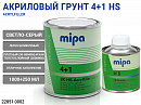 грунт 4+1 светло-серый HS акриловый с отвердителем MIPA (1л+0,25л) 