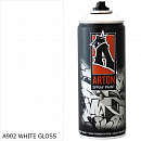 A902 белая глянцевая/WHITE GLOSS краска для граффити аэрозоль ARTON (520мл)