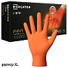 перчатки нитриловые оранжевые ХL  текстурированные прочные GOGRIP MERCATOR (1шт)