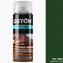 грунт-эмаль RAL 6005 зеленый мох для профнастила и металлочерепицы DETON (аэрозоль, 520мл) 
