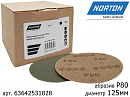 круг абразивный P 080 125мм сетка М930 ceramic NORTON