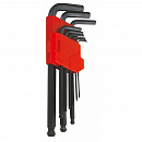 набор шестигранников Г-образных удлиненных AMPRO (9 предметов)