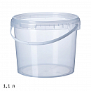 контейнер пластмассовый с крышкой (1,1л)